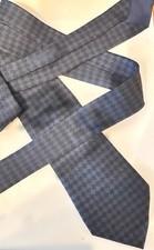 Hermes vintage dark blue thin men's tie