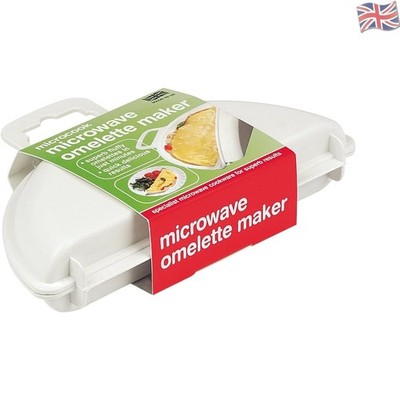 Quick & Easy 2 Eier Omelett Maschine - Spülmaschinenfest & Mikrowellengeeignet