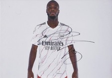 Nicolas Pepe Signed 12x8&rdquo; Arsenal Photo / COA