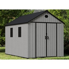 6X4ft 6X8ft 8X8ft 8X12ft Garden Shed Apex Roof Outdoor Storage with Free Base