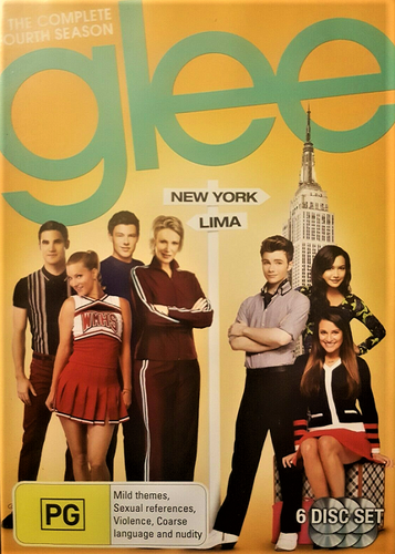 Glee Complete Seasons 4 Jane Lynch 6 DVD Discs Cult Musical TV Comedy Drama - Picture 2 of 7
