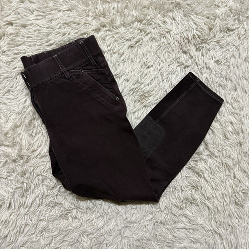 Reithose Damen Größe 32 braun Ariat Knieaufnäher Reithose