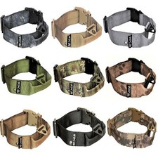 Dog Tactical Collar with Handle Heavy Duty Working Training Plastic Buckle Width