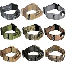 Dog Tactical Collar with Handle Heavy Duty Working Training Plastic Buckle Width