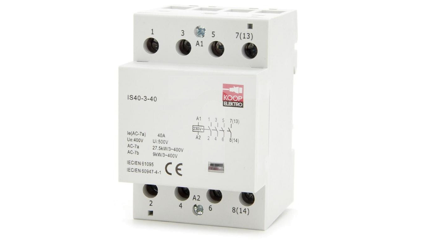 Modular contactor 40-40 40A 4NO 230V 3P 3-PHASE IS40-3-40 /T2UK