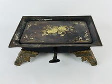 Antica Scatola In Metallo Con Leva Di Apertura Epoca Liberty Inizio XX Sec.