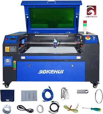 NEU 60W CO2 Laser Graviermaschine 700x500mm Lasergravierer Maschine Cutter DE