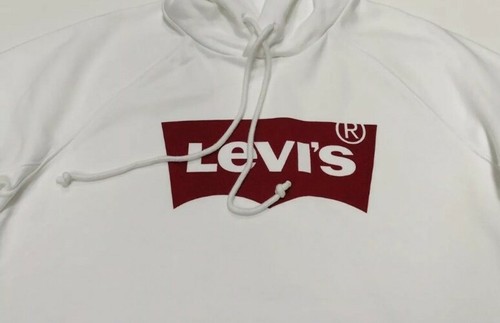 Sudadera con capucha deportiva gráfica para mujer Levi's en blanco, talla XXS - Imagen 7 de 12