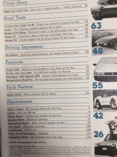 Motor Trend April 1982 Magazine Import Car Of The Year Road Tests Ford Ranger - Picture 4 of 12