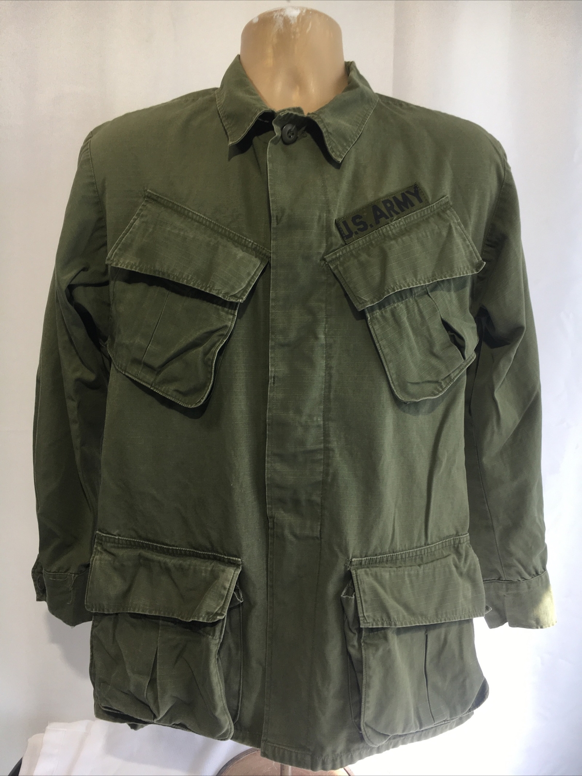 Vtg 60s Jungle Jacket US Army Military OG-107 Vietnam War | eBay