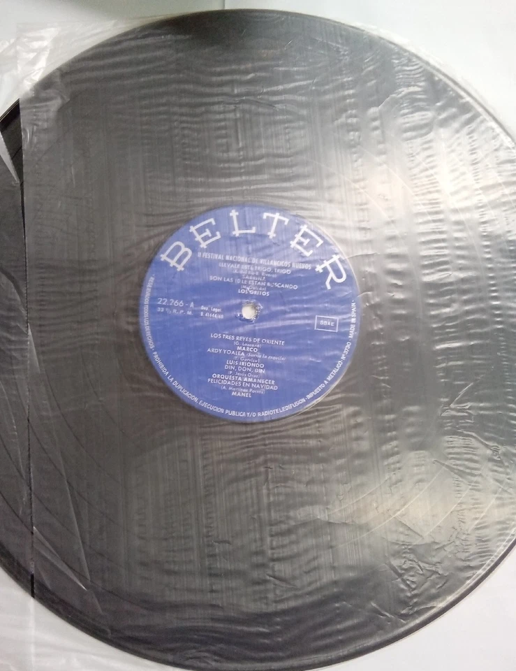 Festival Nacional De Villancicos Nuevos 12" Vinyl Very Good condition  - Image 3 of 3