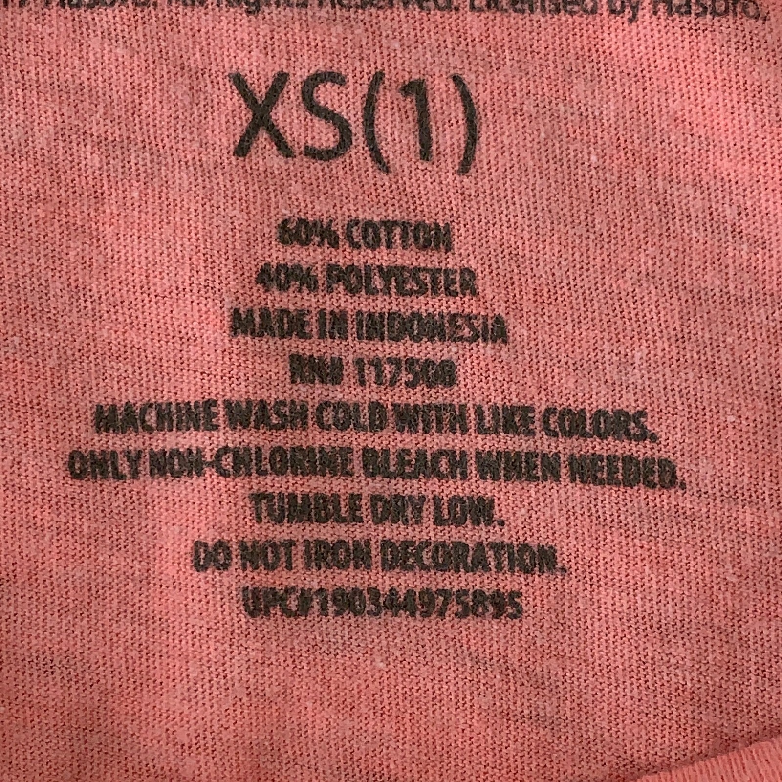 Maglietta grafica girocollo manica corta rosa My Little Pony Juniors taglia XS (1)