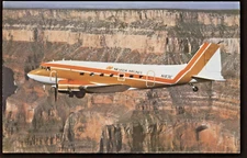 Nevada Airlines Douglas DC-3 Aviation Aircraft Airline Postcard