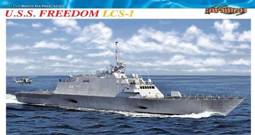 Dragon 1057 1/350 scale U.S.S. FREEDOM LCS-1 Plastic model kit - Picture 1 of 2