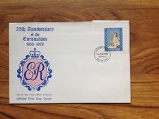 Isle of Man 25th  Anniversary  Coronation 1978  First day Cover , Douglas  pmk