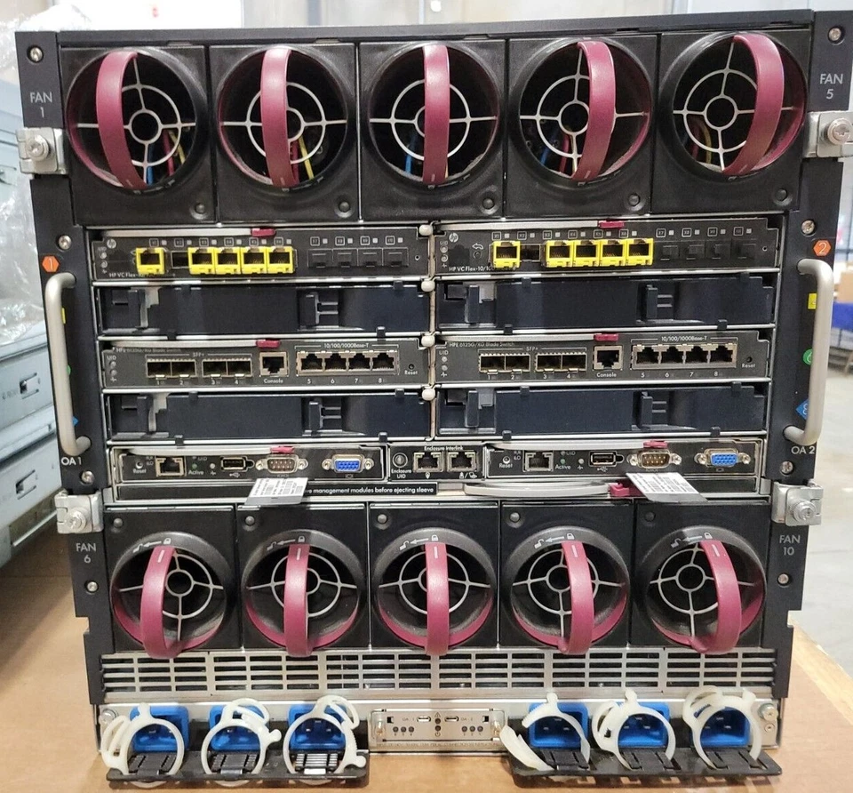 HP Blade System C7000 Enclosure 2 x 638526-B21/ 2x 658250-B21/2 x708046-001/6PSW - Image 2 of 4