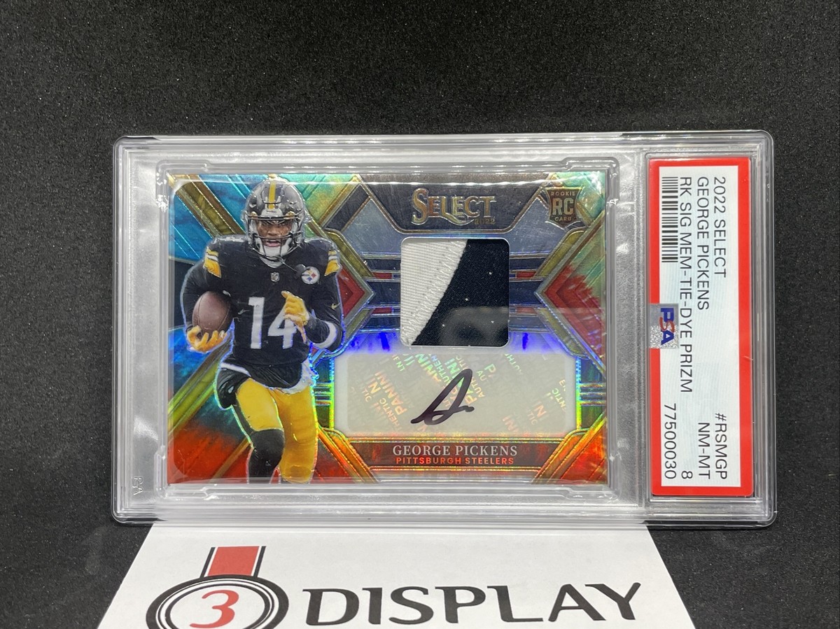 2022-23 Panini Select George Pickens Tie-Dye Prizm RPA /25 RC