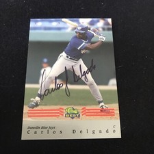 1992 Classic Best Minor League Carlos Delgado Blue Bonus Card Auto #BC6