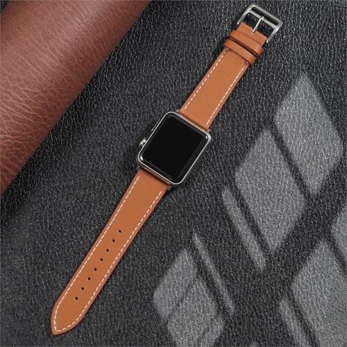 Armband Brown Leder für Apple Watch 38/40/41 MM - Zdjęcie 3 z 8