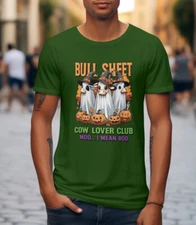 Halloween Tee Shirt Spook Bull Sheet Cows Big Tall Sm Funny Pro Club Shaka RTP