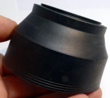 49mm rubber lens hood shade 3-way telephoto and wide angle 28mm 50mm 85mm