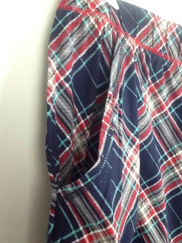 14/16 Cacique Lane Bryant Knit Cotton Pajama PJ Long Pant BLUE PLAID Loungewear - Picture 9 of 11