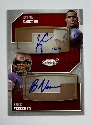 2014 Sage #2 Kadeem Carey & Brock Vereen Auto 12/14  AR83