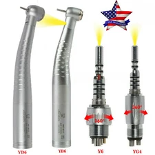 KaV Style Dental Fiber Optic Fast High Speed Handpiece / LED Quick Coupler 4/6H