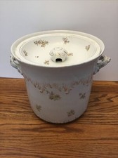 Antique Royal Semi Porcelain A.j. Wilkinson England Chamber Pot Floral
