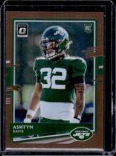 Ashtyn Davis 2020 Donruss Optic Football Bronze Holo Parallel RC #145  Jets