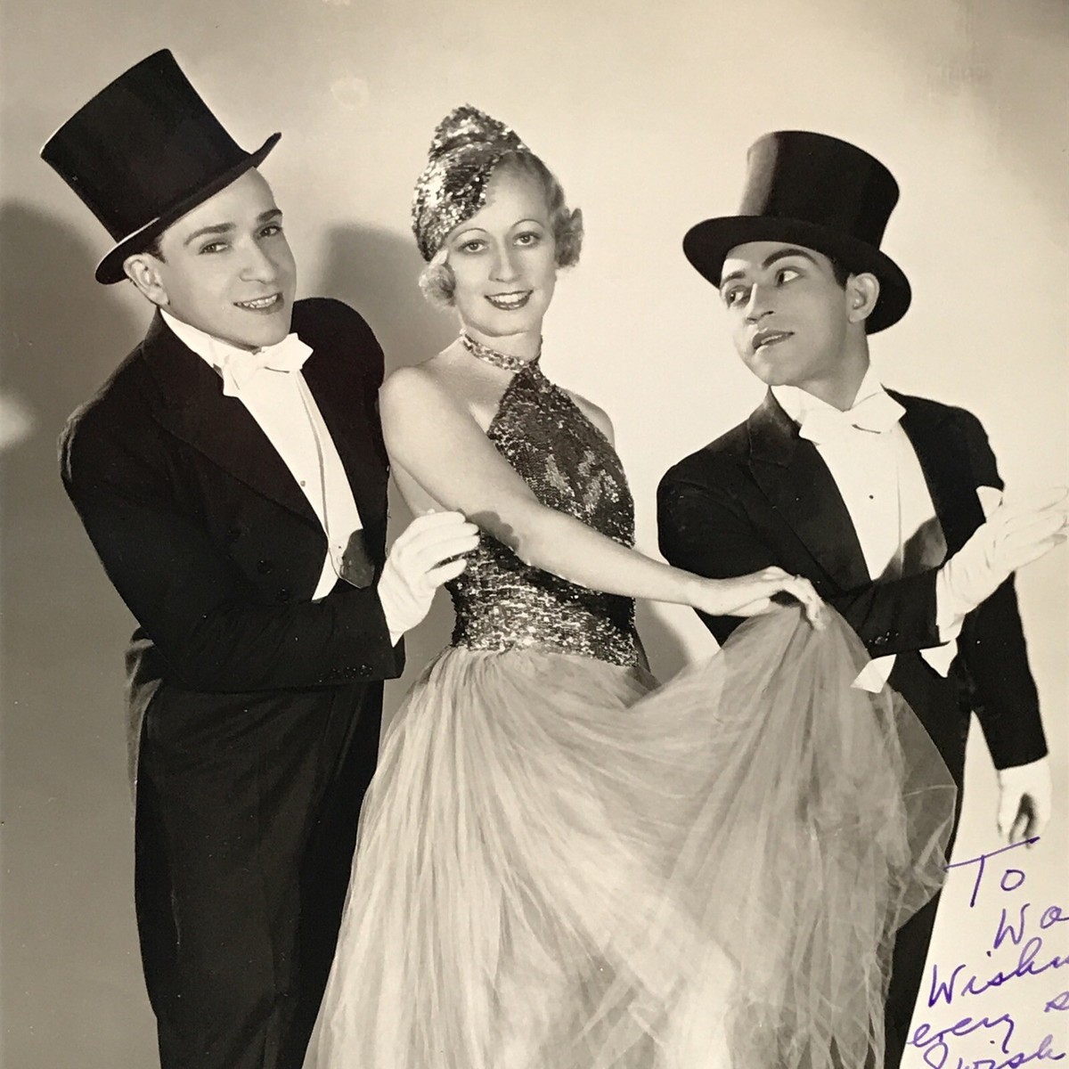 1930s-40s Signed Vic Song & Tap Dance Trio Theatre Vaudeville