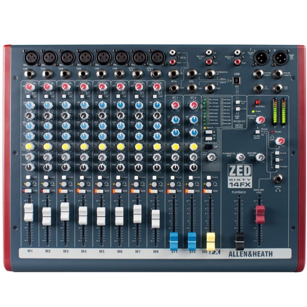 Allen &amp; Heath Zed10 Mixer Audio - Mixer DJ Professionale Con Ingressi 6.3mm | Compact E Potente