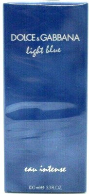 DOLCE & GABBANA LIGHT BLUE EAU INTENSE Eau De PARFUM Spray WOMEN 3.3 Oz / 100 ml