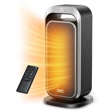 Dreo 15 inch Portable Electric 70° Oscillation, 1500W  Space Heater with Remote