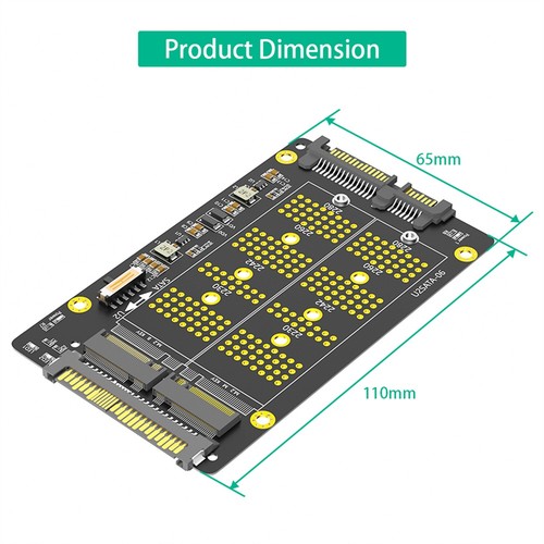 2 in 1 Combo M.2 NGFF NVME PCI-E SSD M.2 NGFF SATA SSD auf SATA Adapter - Bild 5 von 7