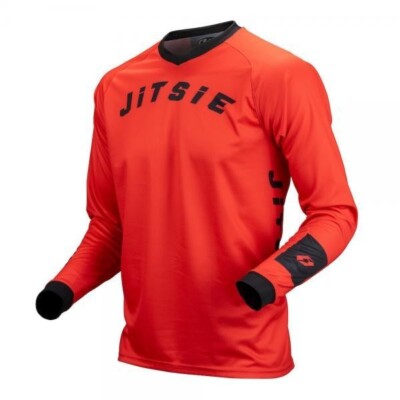 NEU 2025 JITSIE L3 SOLID TRIALS FAHRRAD REITSHIRT/TRIKOT. TOP QUALITÄT. ROT.