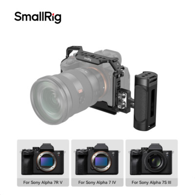 SmallRig A7 IV Camera Cage with Side Handle for Sony Alpha 7R V/A7S III/A7R IV 