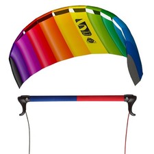 Hq Trainer Power Kite 18 W/ Control Bar Symphony Beach
