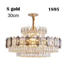 Image of Modern LED Crystal Ceiling Chandelier Luxury Pendant Light for Living Room
