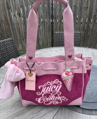 Juicy Couture Juicy Sugar Rush Frost Daydreamer Tote Bag Icecream Raspberry Tart