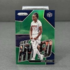 2023 Panini Prizm WNBA Get Hyped Ariel Atkins #4 Green Prizm