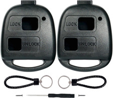 2 Pezzi 2 Tasti Auto Guscio Chiave Telecomando Senza Lama per Toyota Yaris Prado