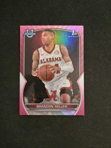 Brandon Miller #80 2022 Bowman Chrome University card
