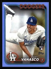 Ricky Vanasco 2024 Topps Update #US38 Father's Day Powder Blue #/50 RC Dodgers