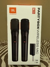Hom JBL PartyBox Wireless Mic 2x Digital Mics Dongle 20H Battery New in Box