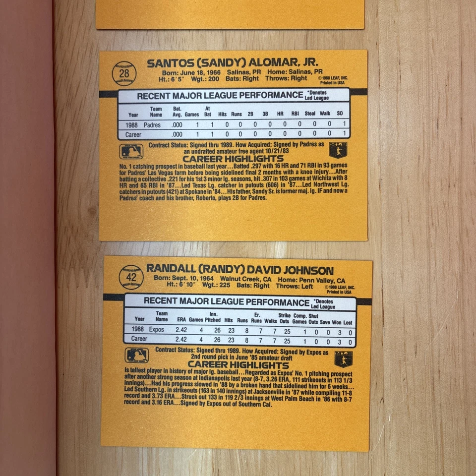 1989 Donruss Baseball - Complete Set - Puzzle & Griffey Rookie - NM+ - Image 4 of 4