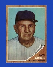 1962 Topps Set-Break # 29 Casey Stengel Mgr EX-EXMINT *GMCARDS*