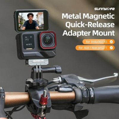Metal Magnetic Mount Adapter For Insta360 X5 Ace Ace Pro2 1 Camera Quick Release