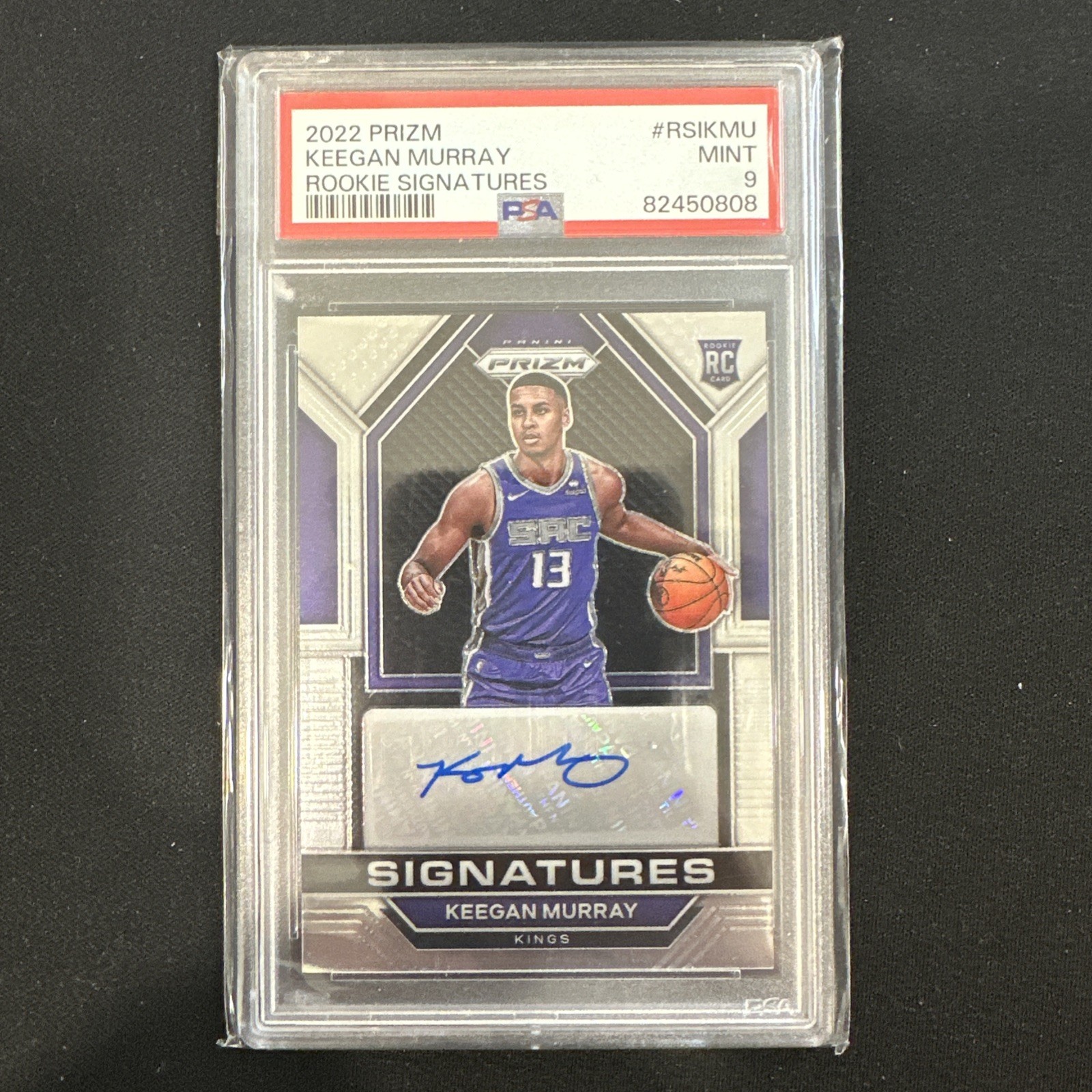 2022-23 Panini Prizm - Rookie Signatures - Keegan Murray - PSA 9