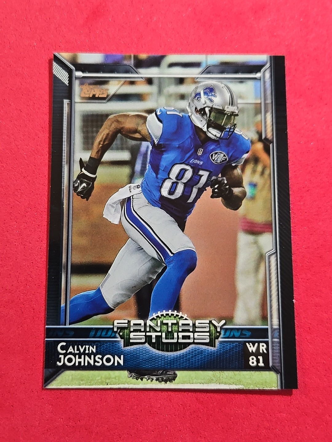2015 Calvin Johnson Topps #315 Fantasy Studs